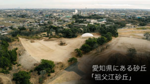 愛知県にも砂丘があった！？稲沢市で祖父江砂丘を見る。小規模だが国内では珍しい河畔砂丘