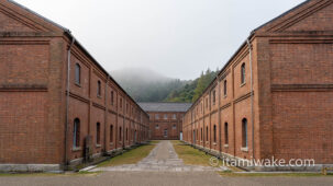 舞鶴赤れんがパークでトロッコ跡などを見る