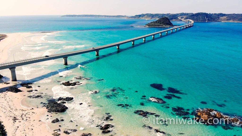 角島大橋ツーリングへ！エメラルドグリーンの海がマジで絶景だからドローン「Mavic Air」で撮った動画を見てほしい