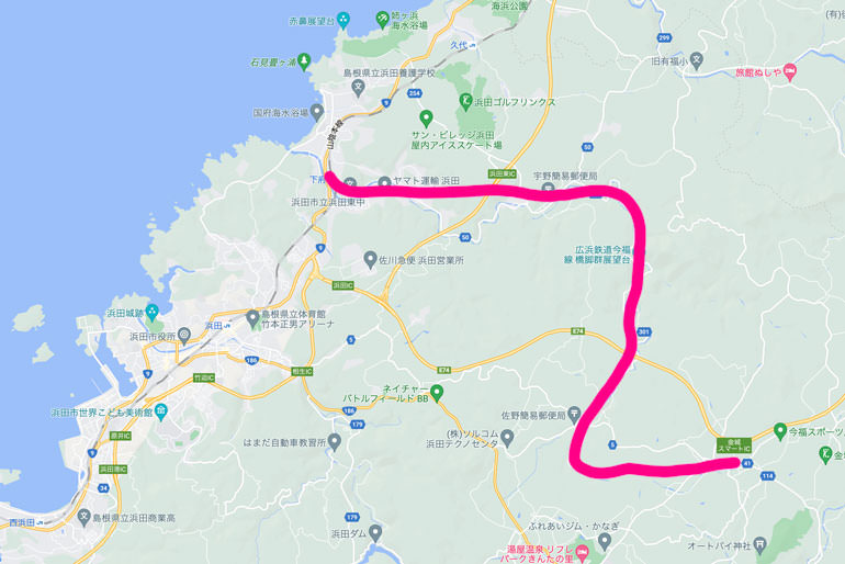 広浜鉄道路線図