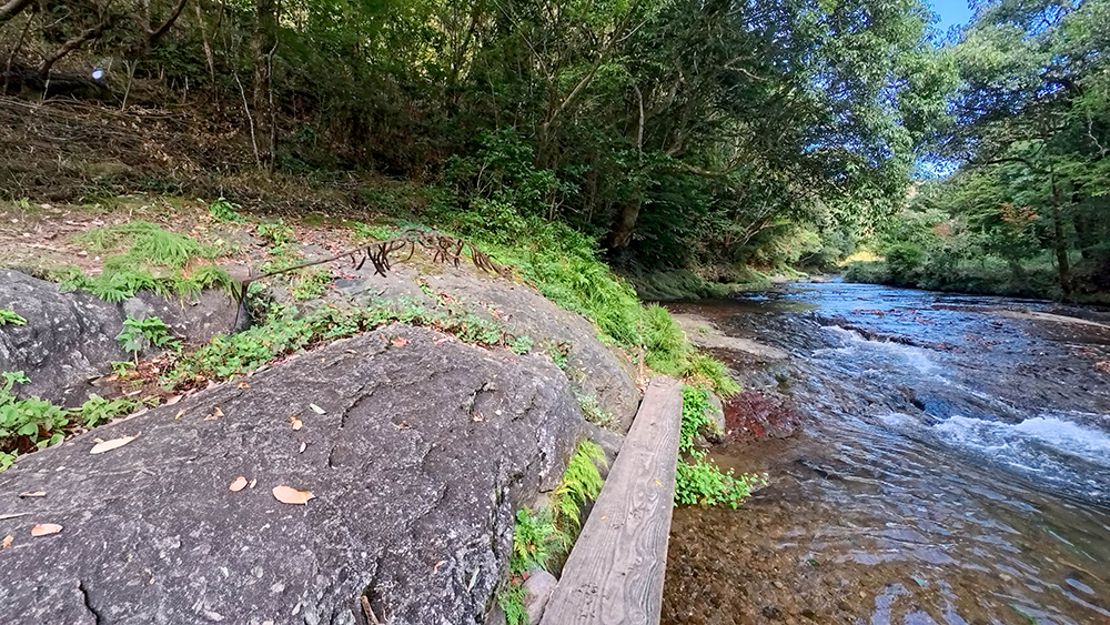 カッパ滝への道中