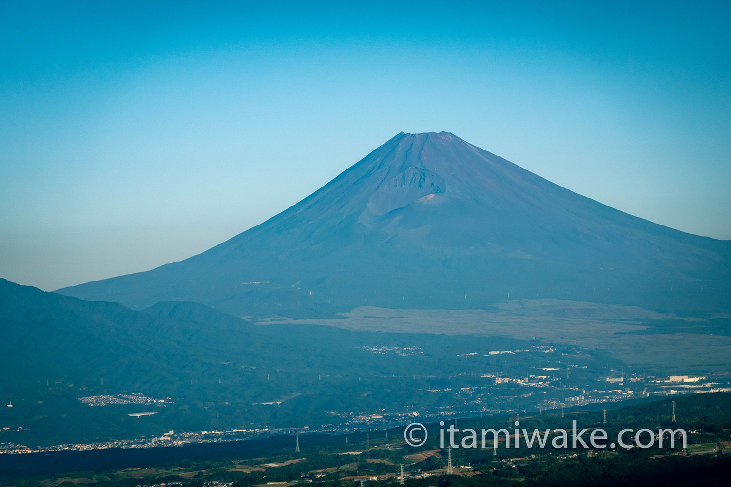 玄岳ドライブインから見る富士山