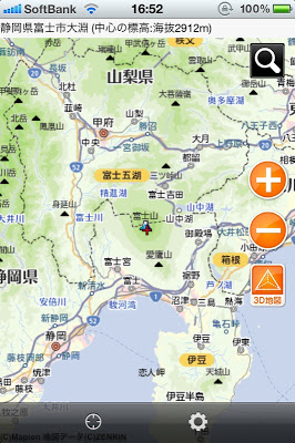 富士山周辺で普通に地図を表示