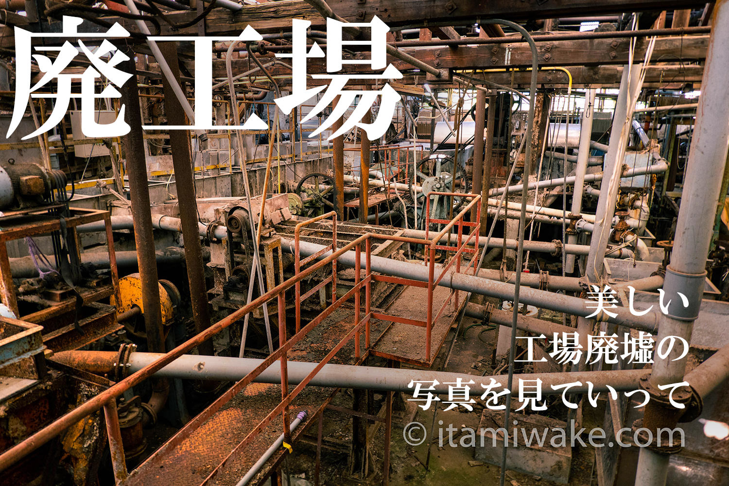 巨大廃墟 静岡の某製紙工場へ きっとあなたも廃墟が好きになる そんな写真を撮ってきた いたみわけ Com